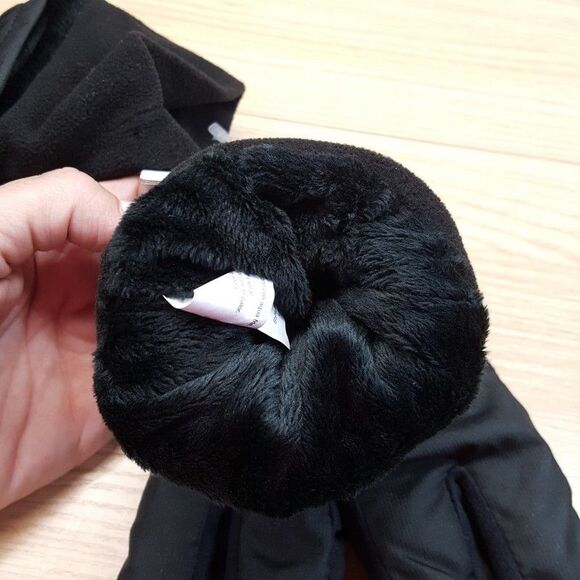 ISOTONER Gloves Mens Large Black Over the Wrist Lined Touchscreen Water Repel - Picture 3 of 6